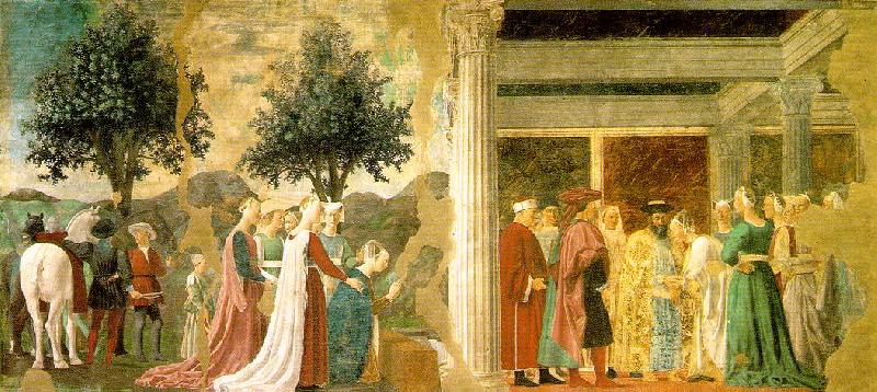 Piero della Francesca Adoration of the Holy Wood and the Meeting of Solomon and the Queen of Sheba china oil painting image